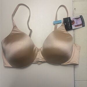 Bali Size 36C One Smooth & Concealing T-Shirt Bra 360 Smooth Beige Underwire NEW
